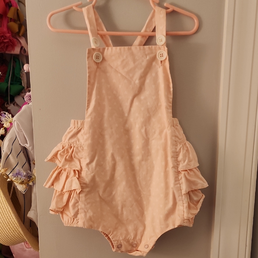 3T Pink Ruffled Baby Romper TABATHA Twinkle